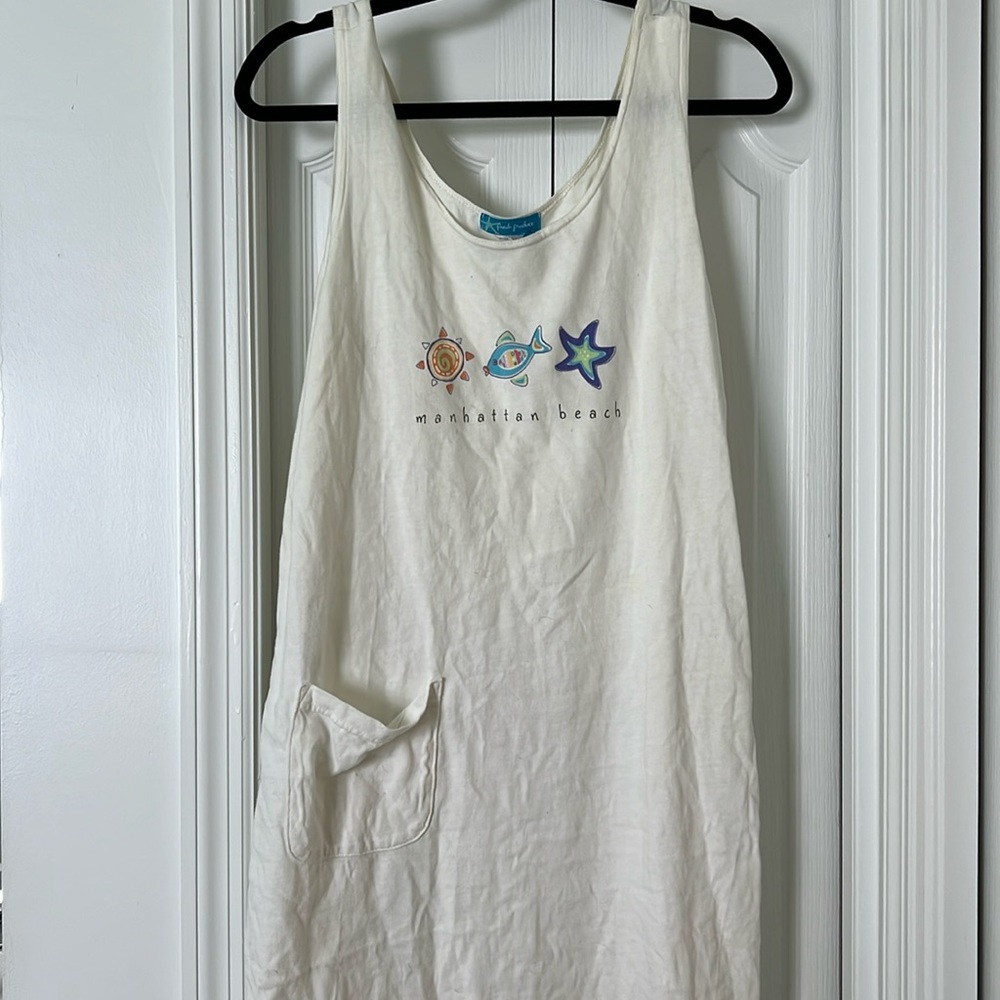 Medium White Beach Coverup